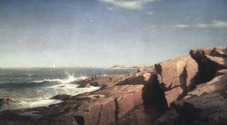 William Stanley Haseltine Rocks at Nahant Spain oil painting art